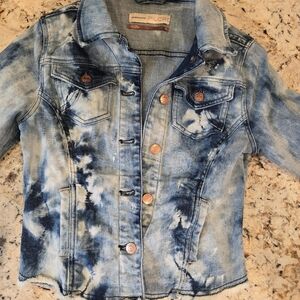 Anthropologie Pilcro Blue Distressed Jean Jacket Size XS Womens